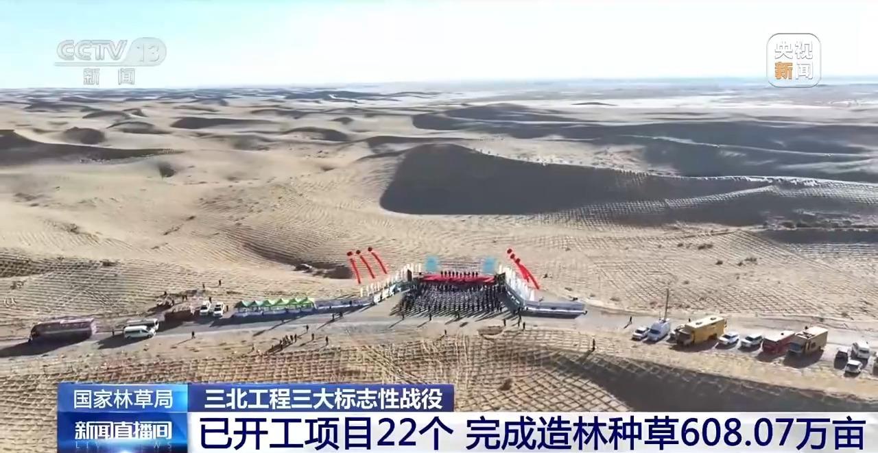 三北工程三大標(biāo)志性戰(zhàn)役開局順利 已開工項目22個 完成造林種草608.07萬畝