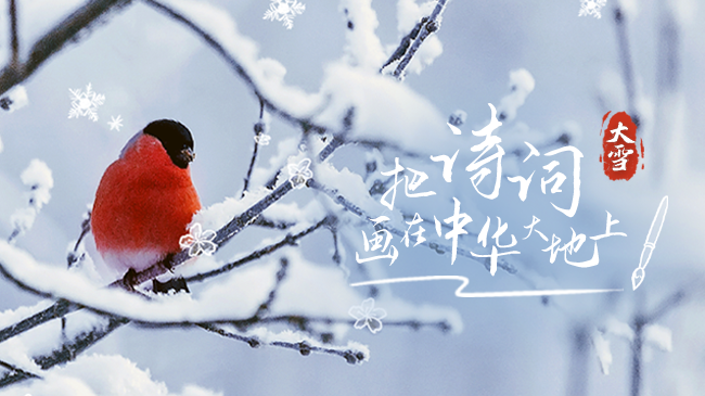 今日大雪丨愿你與歲月溫情相擁，與美好傾心相遇，一起把詩(shī)詞畫在中華大地上！