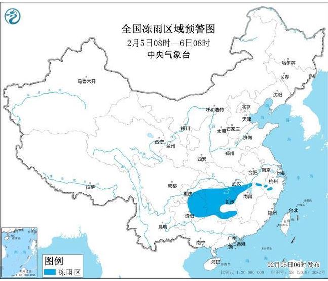 冰凍黃色預(yù)警！今日湖北湖南等7省市部分地區(qū)有凍雨