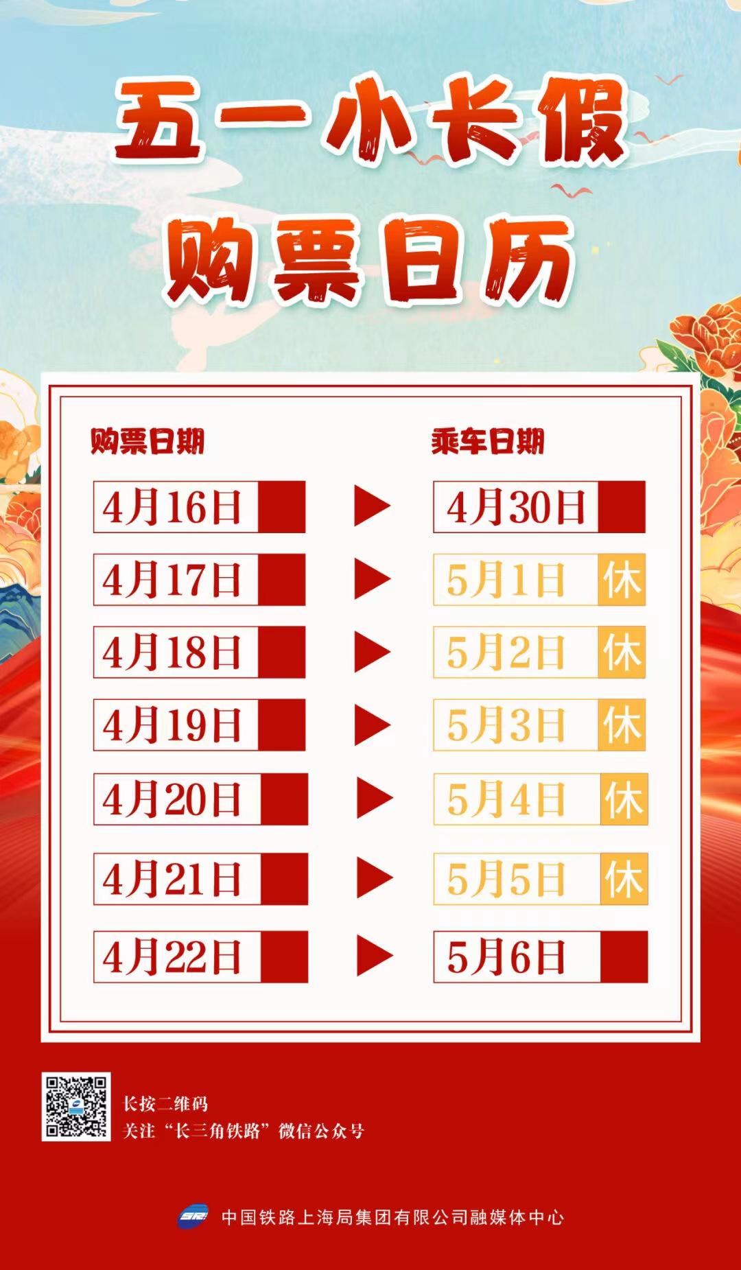 五一小長假前夜火車票今日開搶，車站起售時間和候補購票需留意