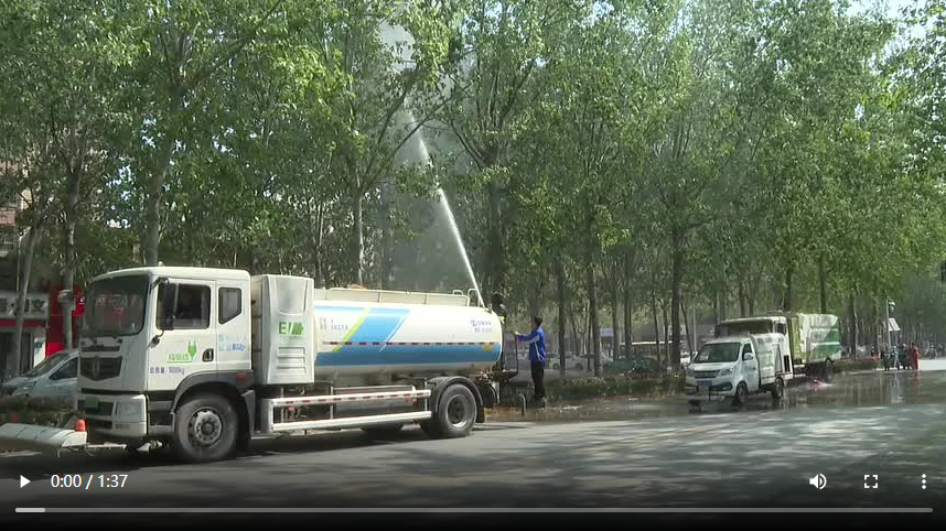 聊城市冠縣：春意正濃楊柳飄 除毛壓絮在行動