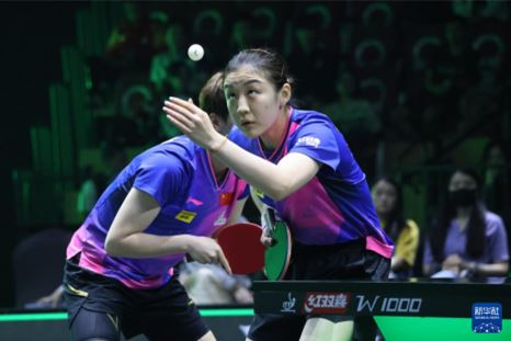 乒乓球——WTT沙特大滿貫：陳夢(mèng)/王曼昱女雙奪冠