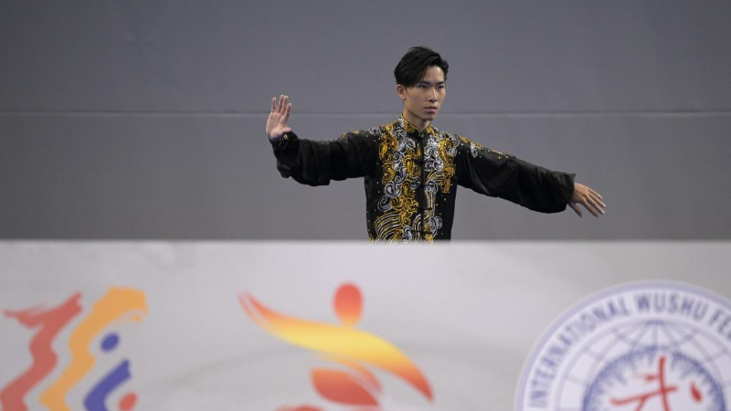 世界太極拳錦標(biāo)賽中國(guó)香港隊(duì)和中國(guó)隊(duì)位居獎(jiǎng)牌榜前兩位