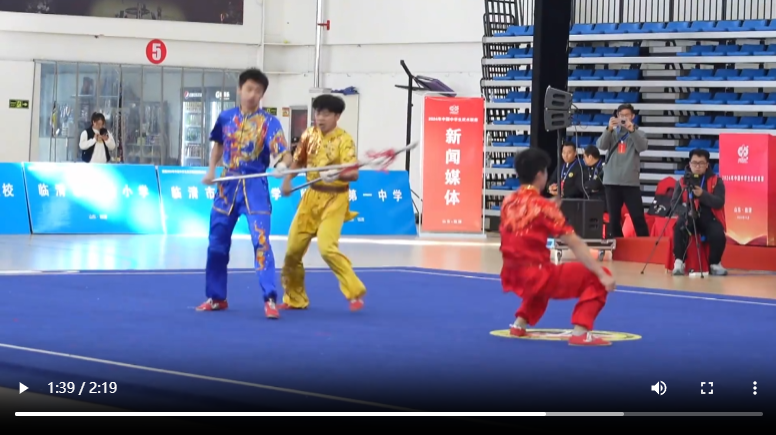 2024年中國(guó)中學(xué)生武術(shù)聯(lián)賽在聊城臨清市開幕