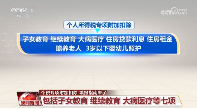 個(gè)稅專項(xiàng)附加扣除 填報(bào)指南來了