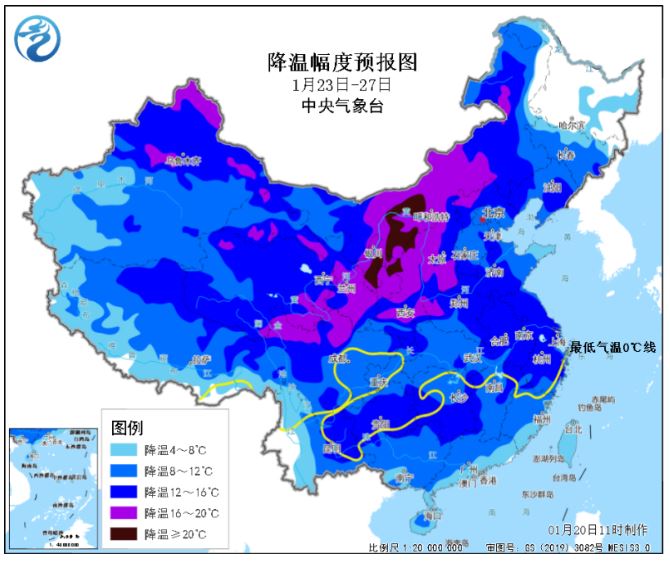 今年首場(chǎng)寒潮即將來襲，雨雪范圍或波及全國→