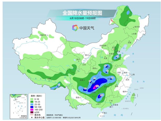 新一輪降雨發(fā)展西南等局地有大暴雨 江南炎熱不減多地高溫持續(xù)
