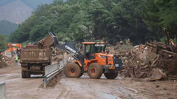 韓國連日暴雨已致17人死亡11人失蹤