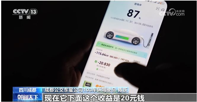 公交車變身城市“充電寶” 反向放電助力高溫電力保供