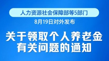 新華鮮報(bào)丨再優(yōu)化！個(gè)人養(yǎng)老金領(lǐng)取情形調(diào)整9月1日起實(shí)施